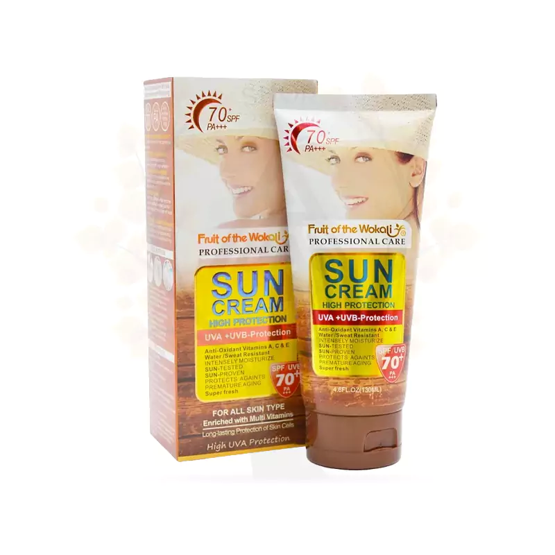 کرم ضدآفتاب spf70بدون رنگ ۷۰ میلی لیتر