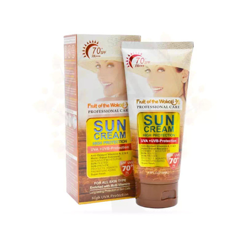 کرم ضدآفتاب spf70بدون رنگ ۷۰ میلی لیتر